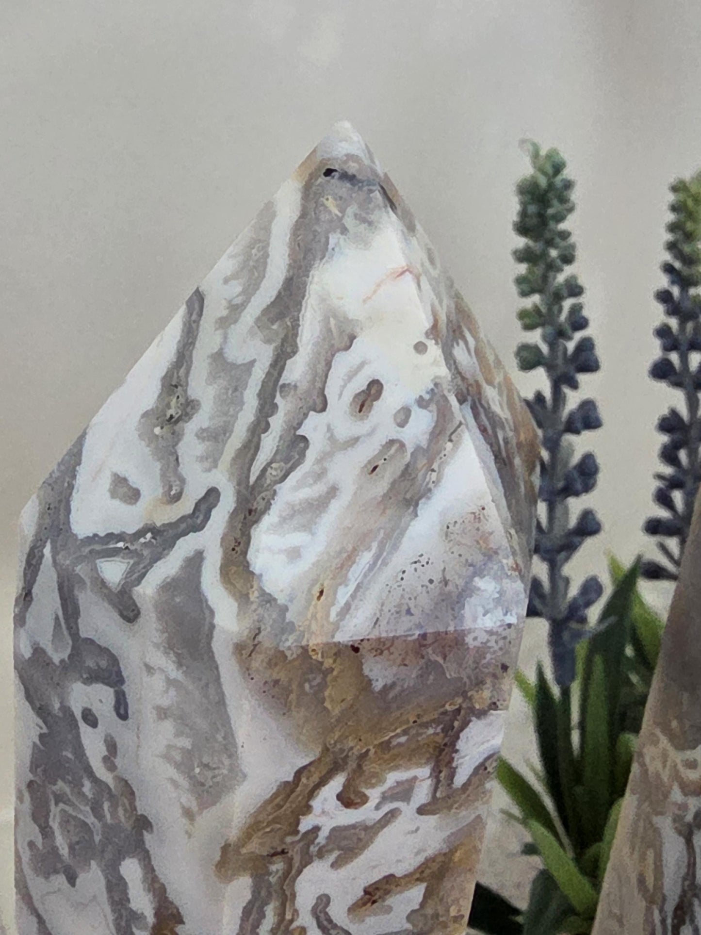 Matching Lace Agate Tower Pair | Large Collector Crystal Points