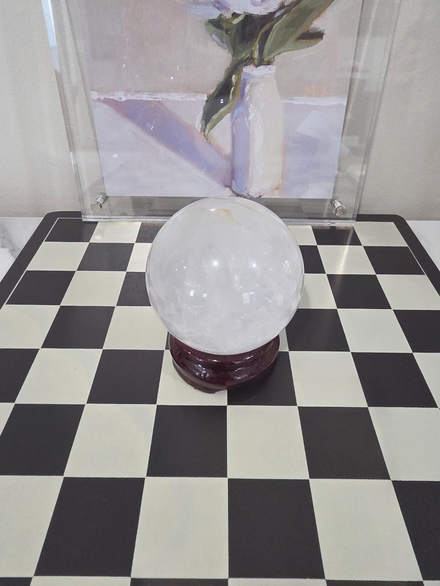 Clear Quartz Sphere | Polished Energy Amplifier Crystal (2.5 inches)