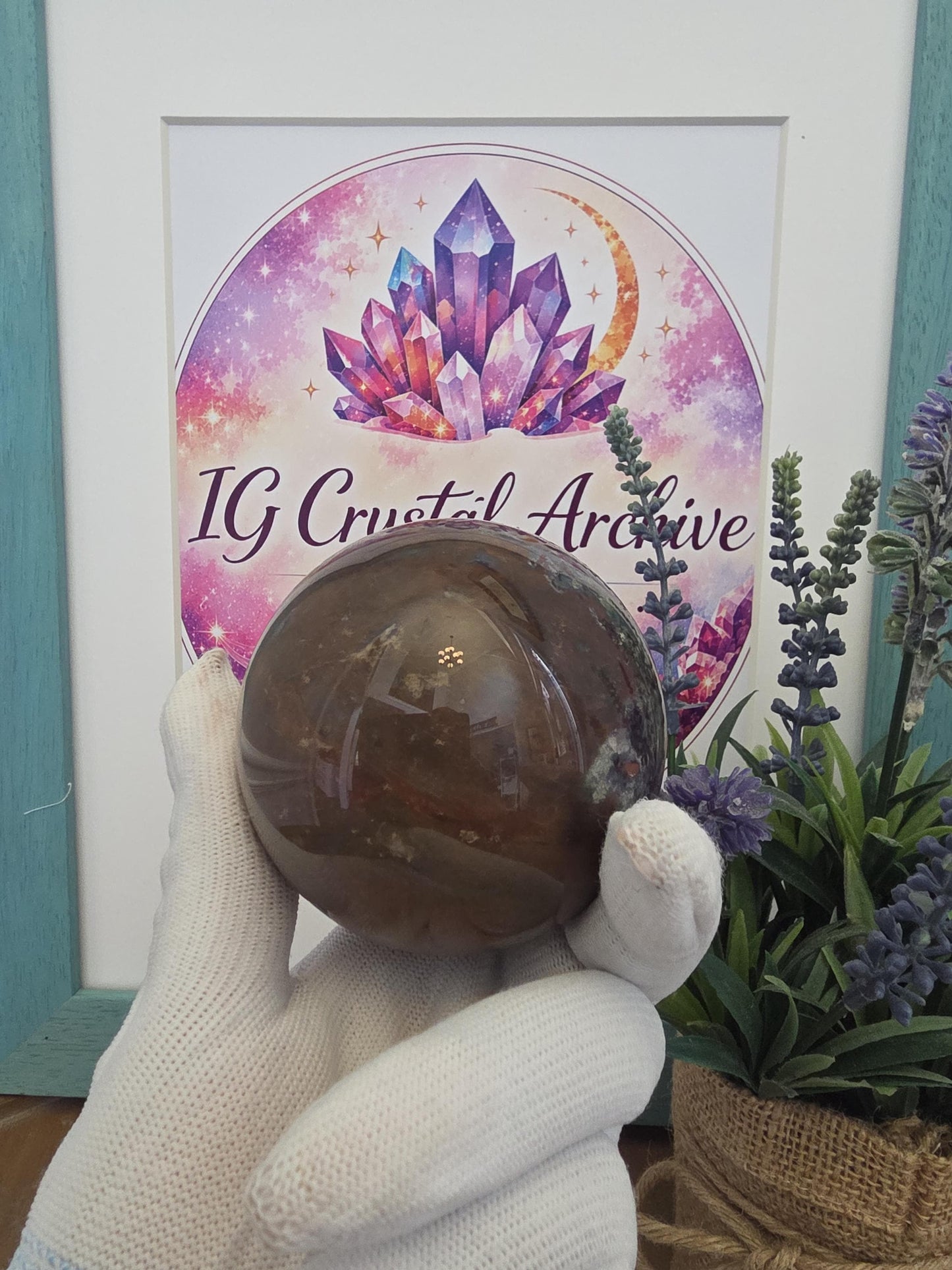 Moss Agate Sphere