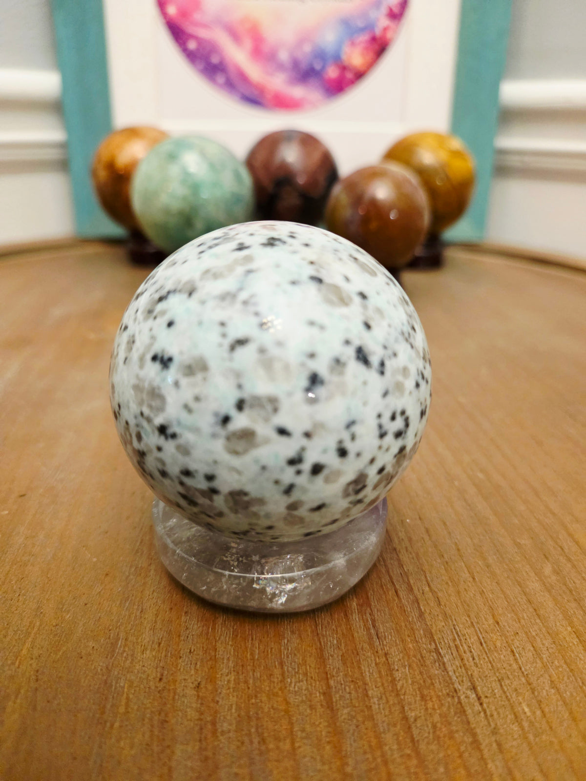 Natural Dalmatian Jasper Sphere | Polished Dalmatian Stone Crystal | 2" Decorative Gemstone Sphere | Exact Piece