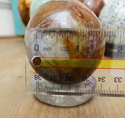 Natural Polychrome Jasper Sphere | Desert Jasper Crystal Sphere | Polished Gemstone Décor | 2.0" Collectible Sphere