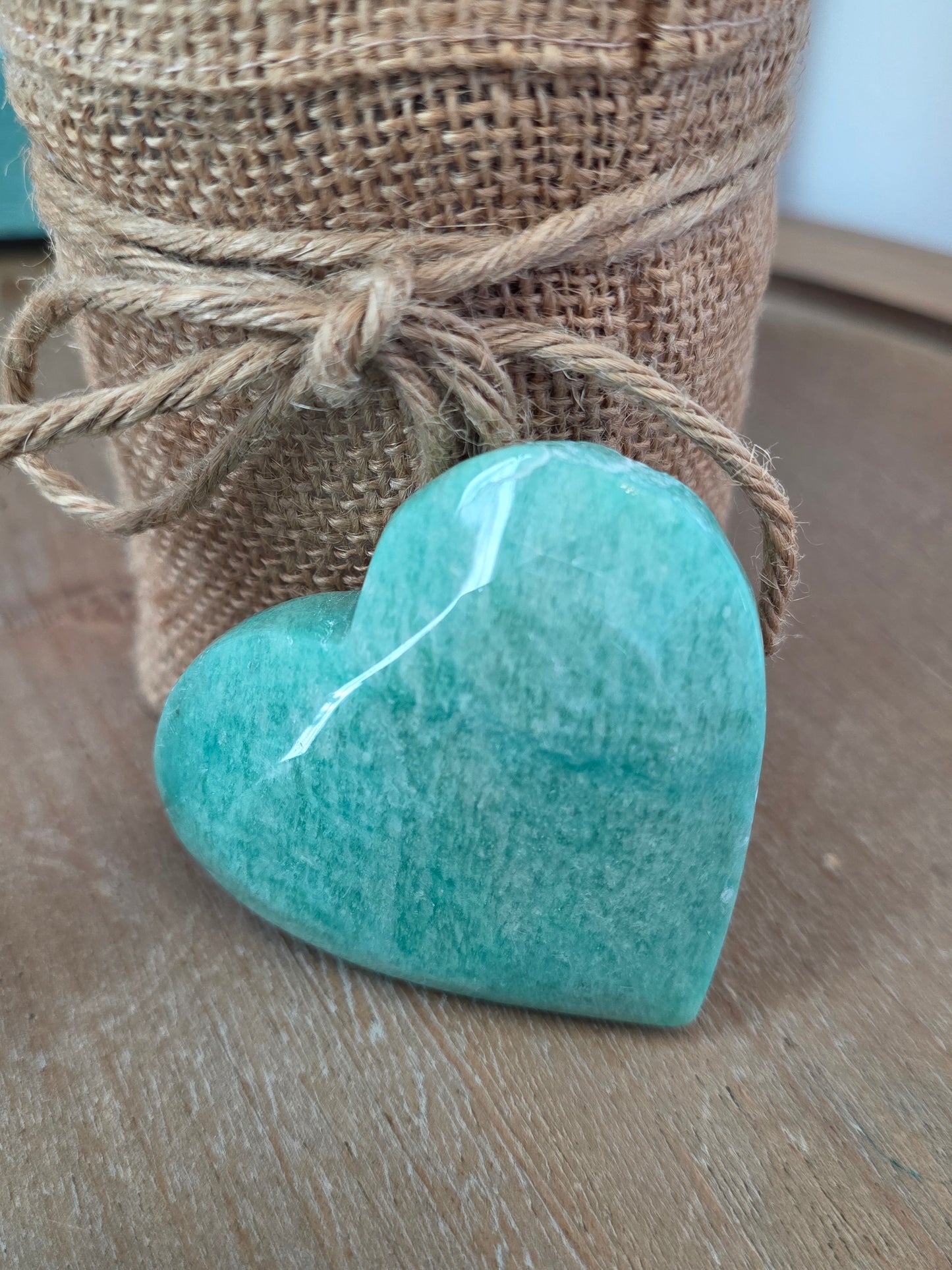 Amazonite Gift Set with Opalite Sphere | Crystal Tower, Heart & Display Stand | Decorative Crystal Collection