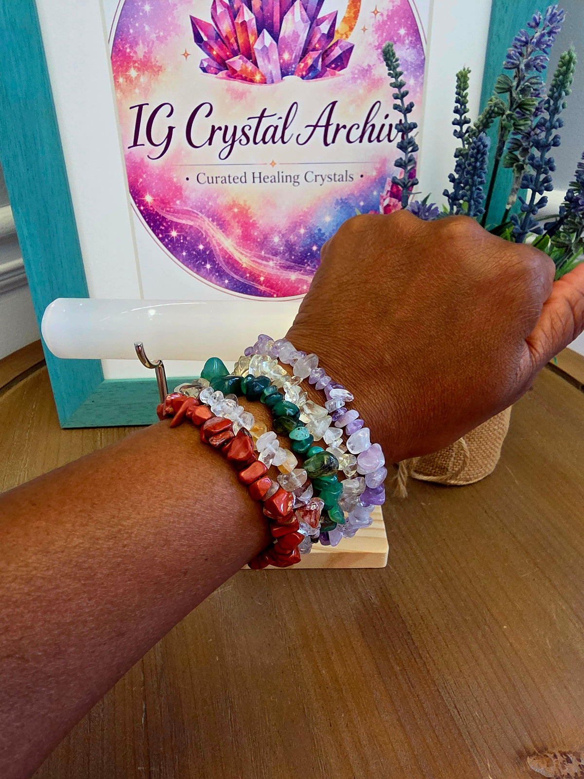 Natural Crystal Chip Bracelets | Assorted Genuine Stone Stretch Bracelets | Choose Your Stone