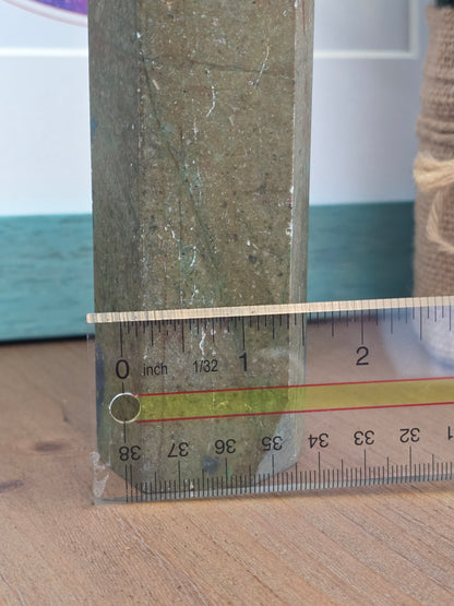 XL Blue & Earth Tone Crystal Tower 15” | Large Natural Stone Obelisk | Statement Mineral Décor | One of a Kind Display Piece