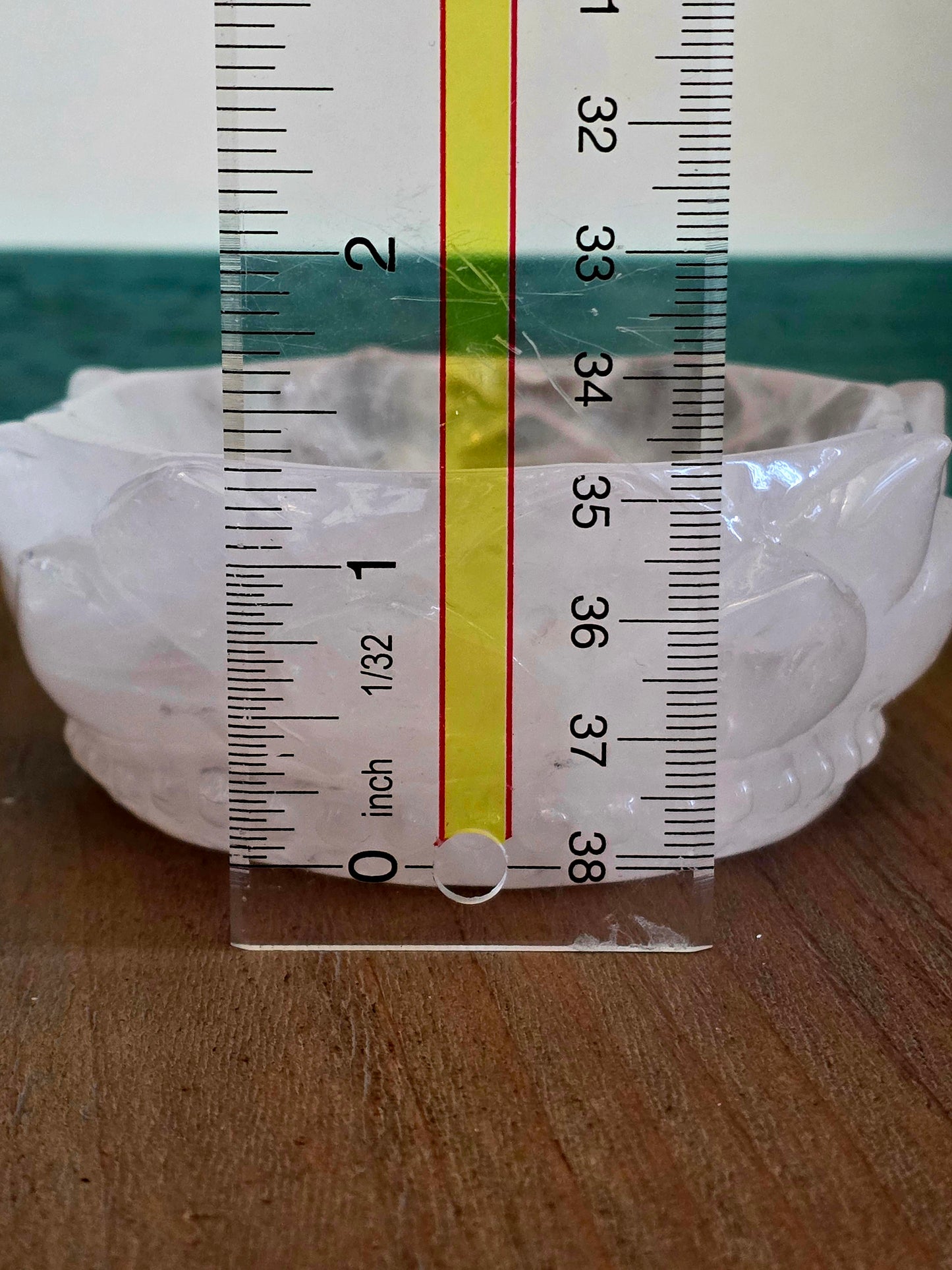 Natural Clear Quartz Lotus Bowl | 3.5” Carved Rock Crystal Flower Dish | Translucent Crystal Décor
