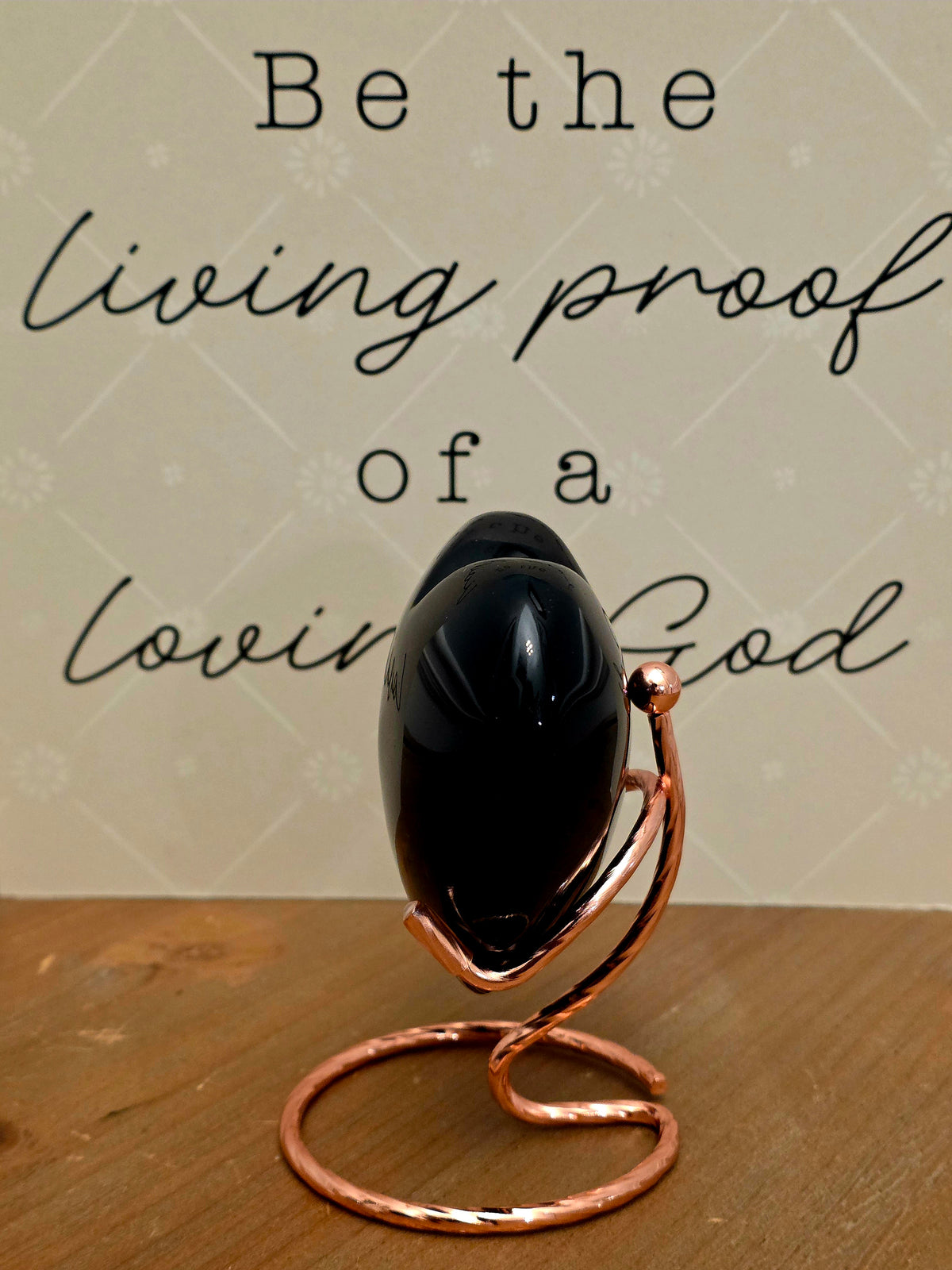 Black Obsidian Heart | Large Polished Natural Stone Heart | Black Crystal Décor | Obsidian Display Piece