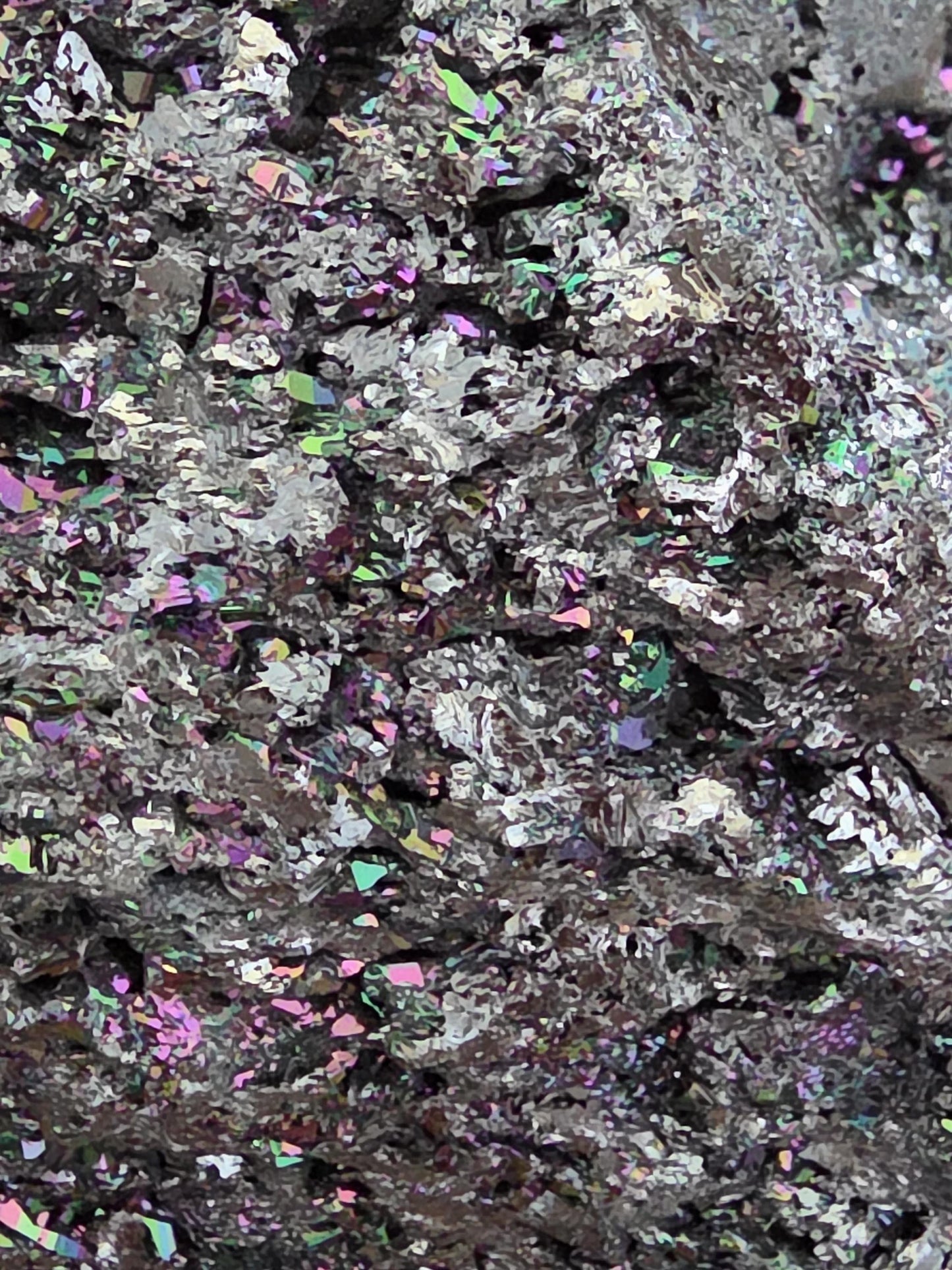 Titanium Aura Quartz Cluster | Iridescent Rainbow Druzy Specimen