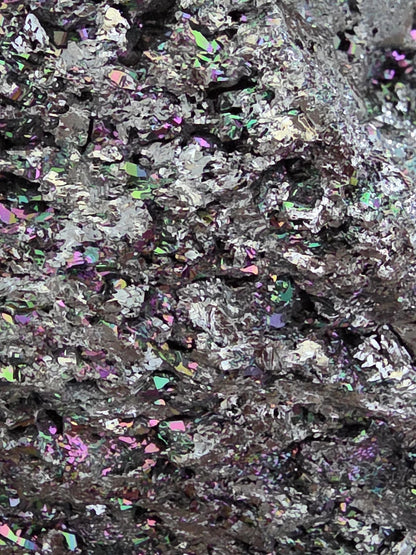 Titanium Aura Quartz Cluster | Iridescent Rainbow Druzy Specimen