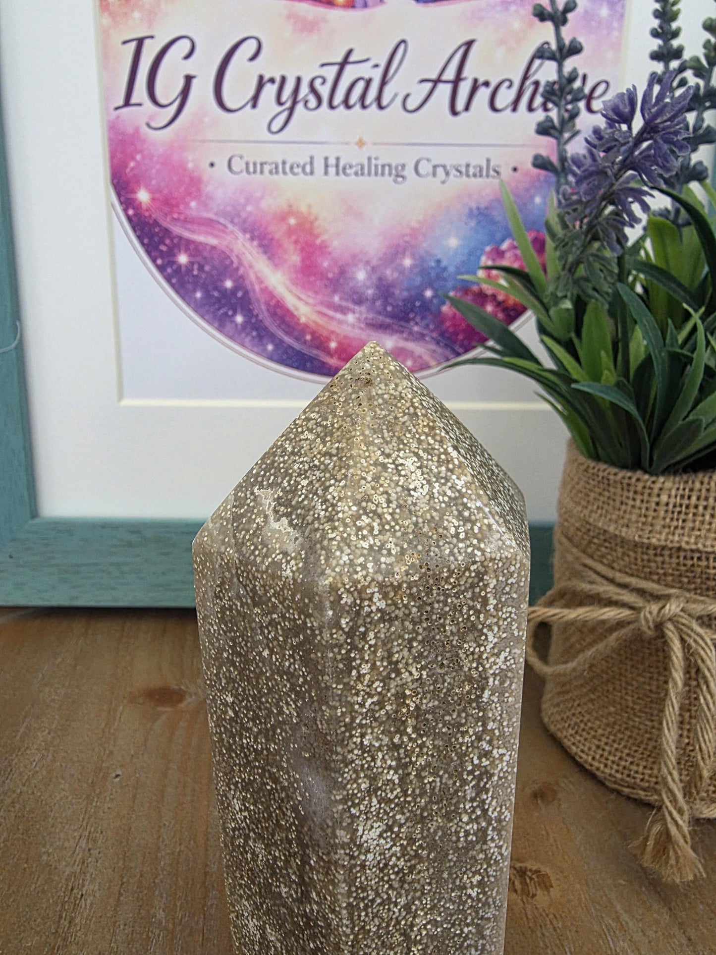 Polished Fossil Coral Tower | Agatized Ocean Stone Décor (Approx. 9.5 inches)