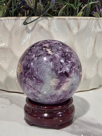 Amethyst Crystal Sphere | Dreamy Lavender Quartz Ball (~2.5 inches)