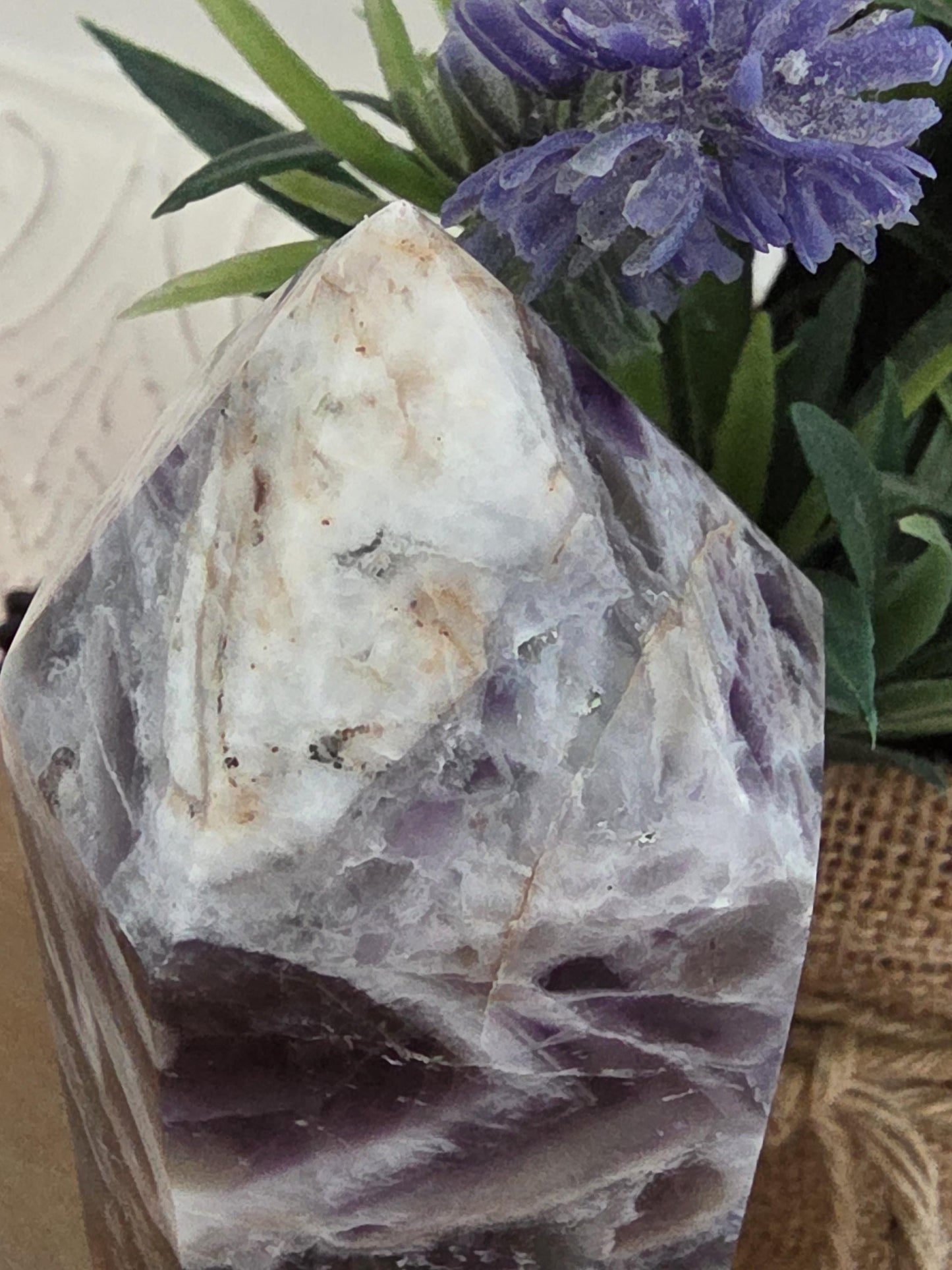 Amethyst Tower | Polished Dream Amethyst Point | Collector Display Crystal
