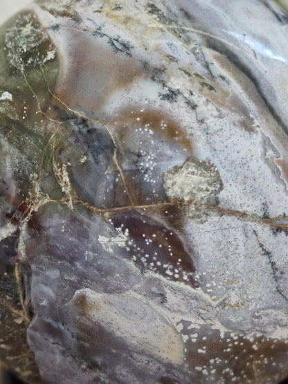 Scenic Jasper Crystal Sphere | Collector Mineral Orb | Landscape