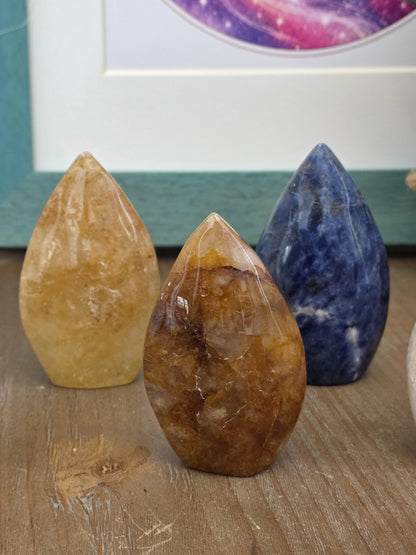 Golden Citrine Freeform Flame