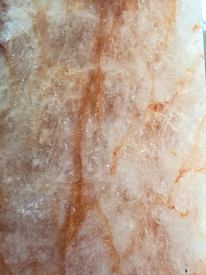 Large Hematoid Quartz Tower | Red Vein Polished Crystal Décor