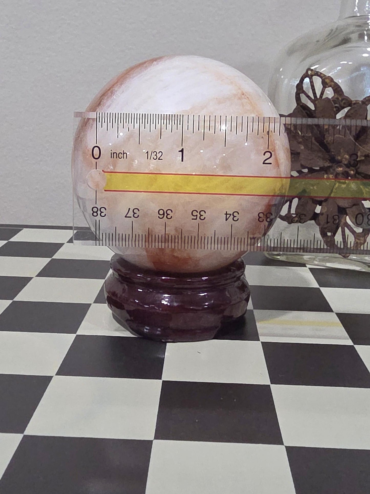 Large Natural Polished Crystal Sphere | One-of-a-Kind Decorative Mineral | Statement Home Décor