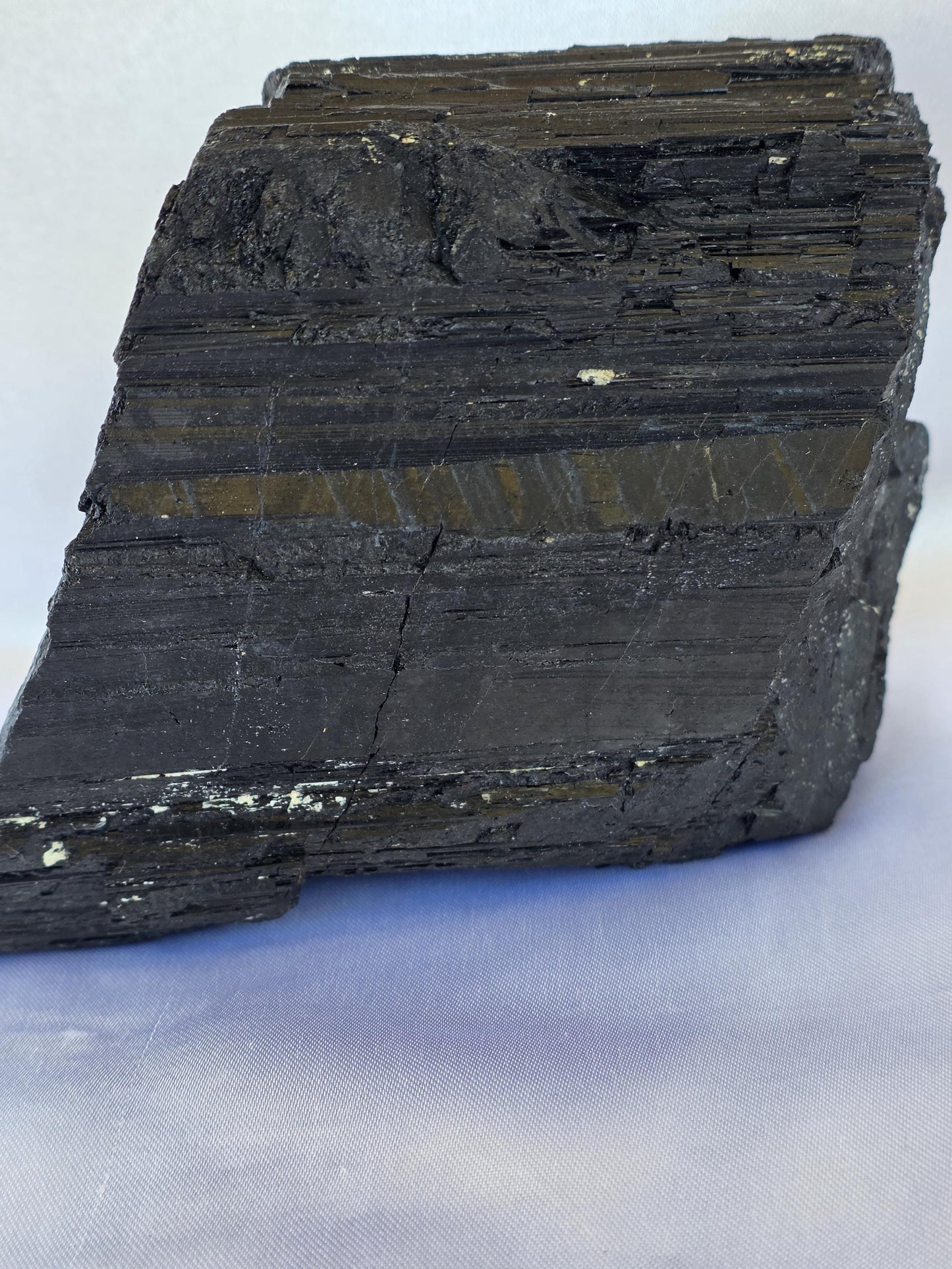 Large Raw Black Tourmaline Chunk – Natural Protection Stone | Collector Display Crystal | Grounding Energy Piece