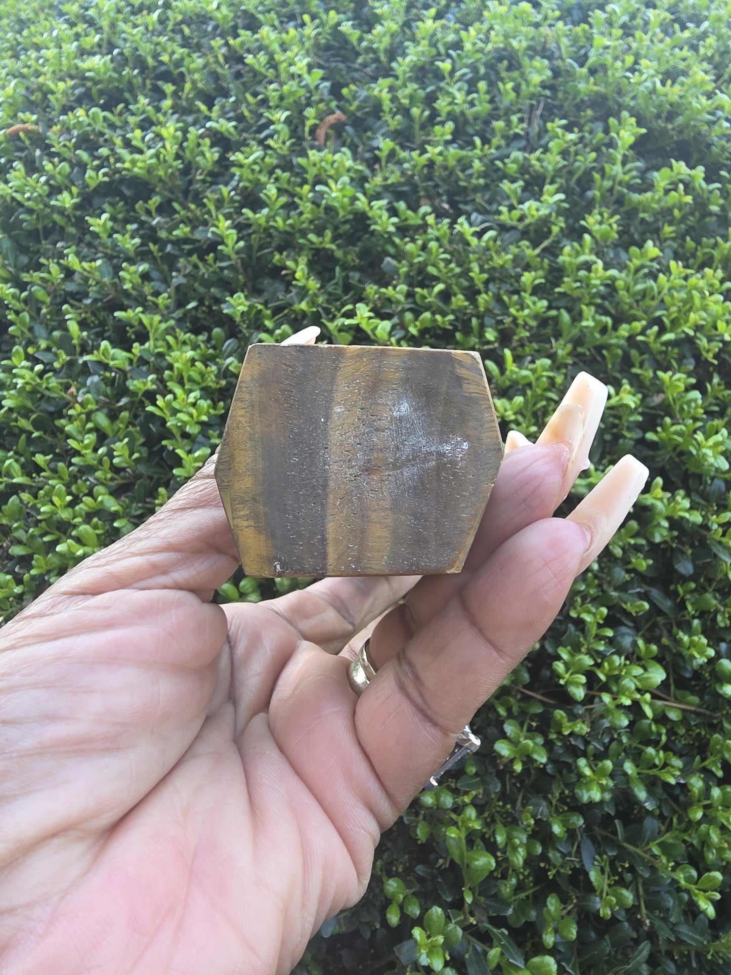 Tiger's Eye Single Terminated Crystal Wand | Polished Golden Brown Chatoyancy Stone