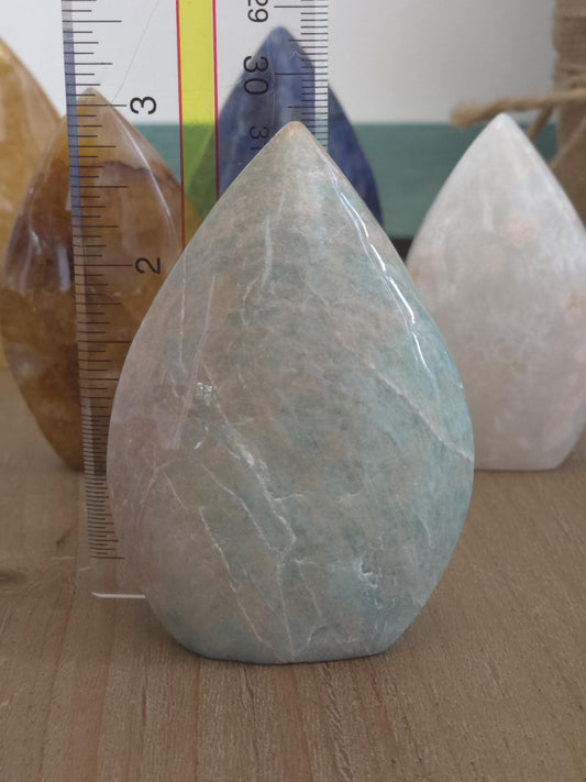 Pastel Amazonite Freeform Flame