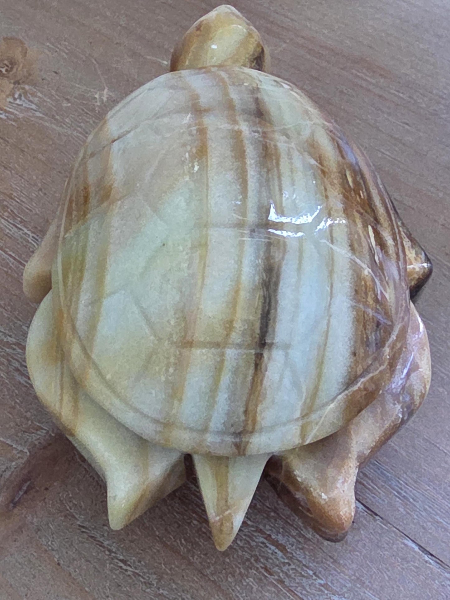 Hand Carved Onyx Turtle Figurine | Symbol of Longevity & Protection | Crystal Animal Decor