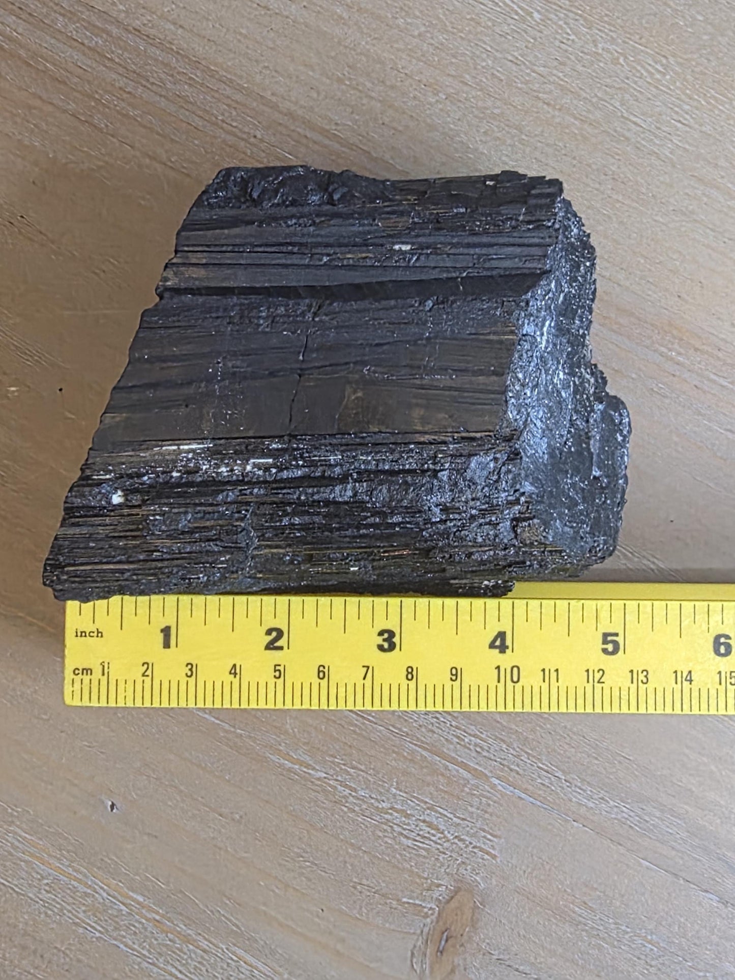 Large Raw Black Tourmaline Chunk – Natural Protection Stone | Collector Display Crystal | Grounding Energy Piece