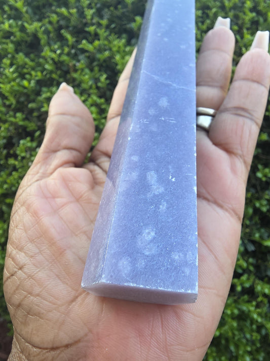 Lepidolite Crystal Tower | Lavender Purple Point | Calming Stone | Polished Crystal Obelisk