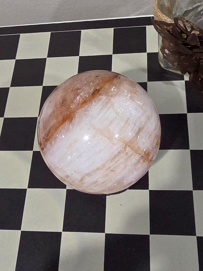 Large Natural Polished Crystal Sphere | One-of-a-Kind Decorative Mineral | Statement Home Décor