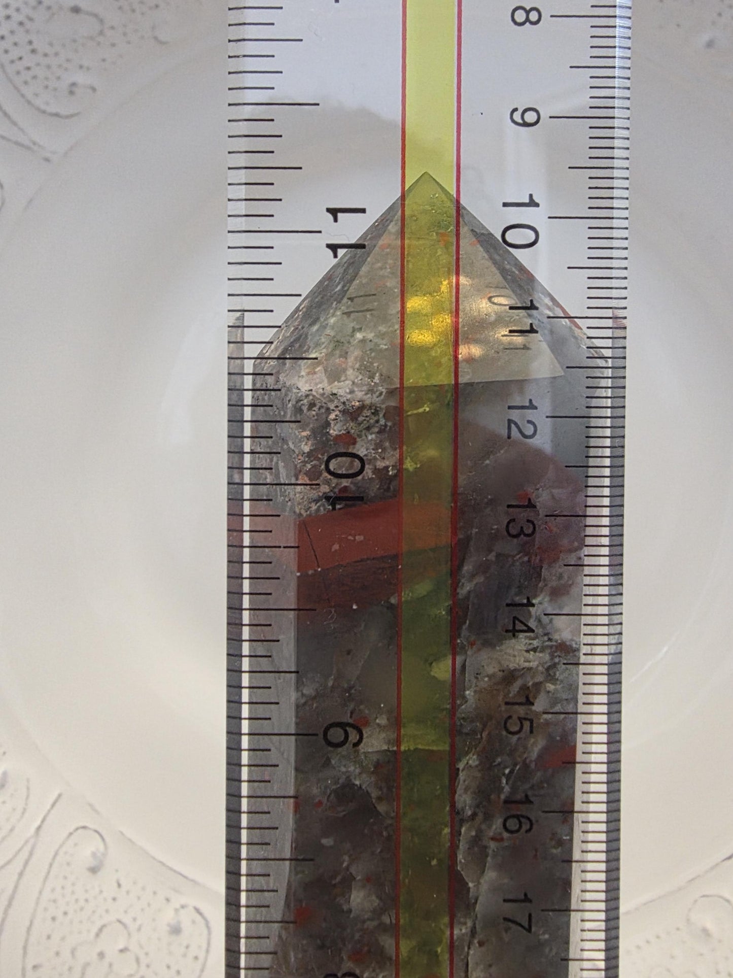 Large African Bloodstone Tower | Polished Red Inclusion Crystal Decor