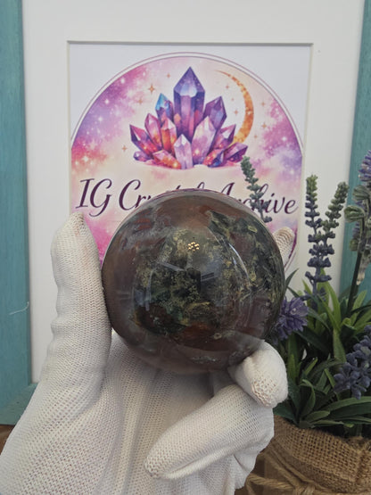 Moss Agate Sphere