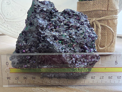 Titanium Aura Quartz Cluster | Iridescent Rainbow Druzy Specimen