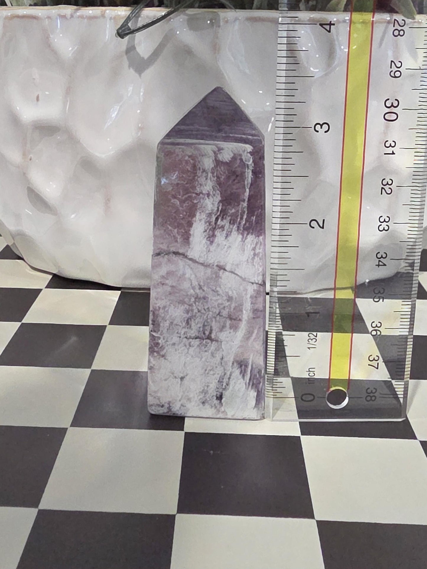 Purple Lepidolite Crystal Tower | Natural Calming Stone, Spiritual Decor