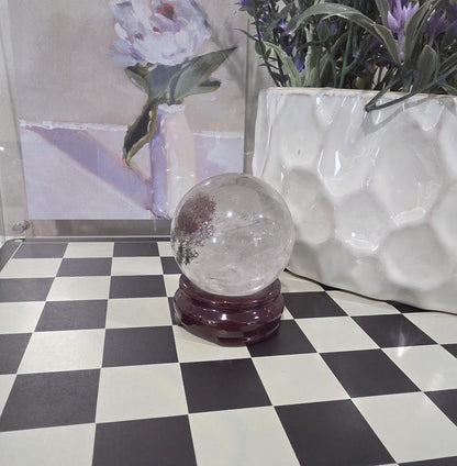 Garden Quartz Sphere | Dreamy Lodolite Crystal Ball | One-of-a-Kind Energy Piece