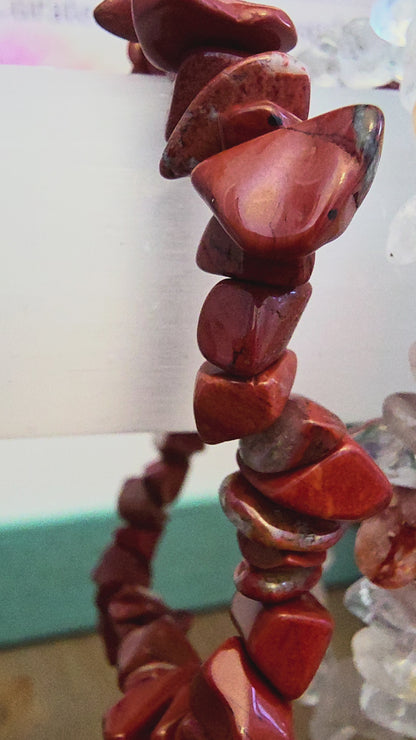 Natural Crystal Chip Bracelets | Assorted Genuine Stone Stretch Bracelets | Choose Your Stone